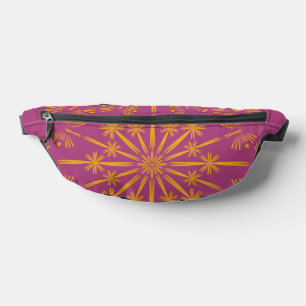 Retro Mandala Boysenberry Fanny Pack
