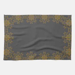 Retro Mandala Dusk Kitchen Towel
