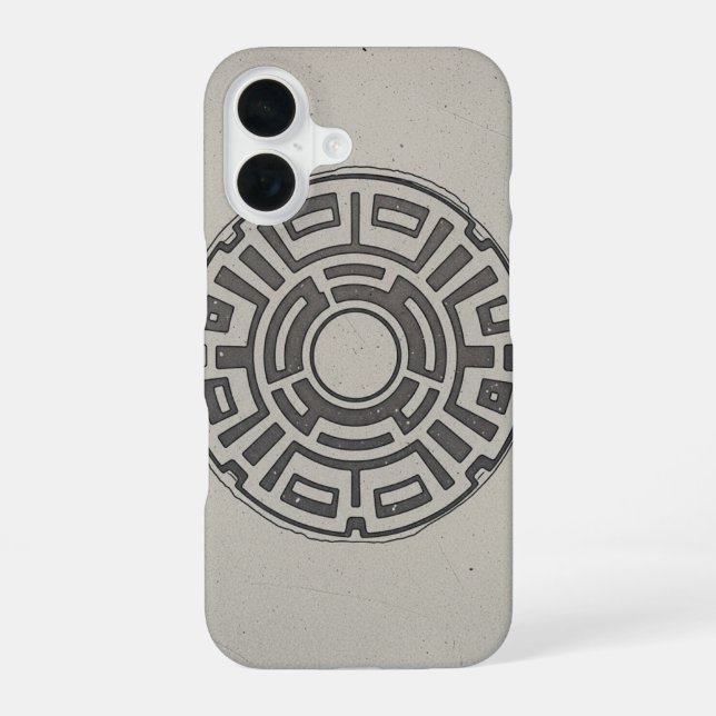 Retro Manhole Cover (Back)