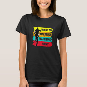 Retro Marathoner Runner Running This Is My Maratho T-Shirt