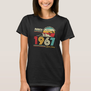 Retro March 1967 55 Years Old  55th B Day  1 T-Shirt