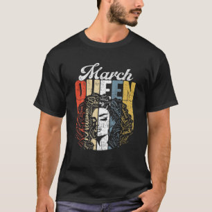 Retro March Queen Awesome Junenth Queen Women Girl T-Shirt