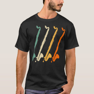 Retro Marching Band Bass Clarinet Hoodie T-Shirt