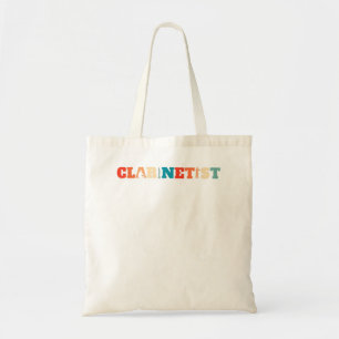Retro Marching Band Clarinet - Vintage Clarinet Cl Tote Bag