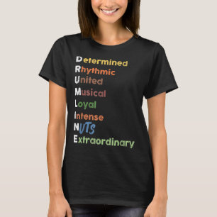 Retro Marching Band Drum Corps Drumline T-Shirt