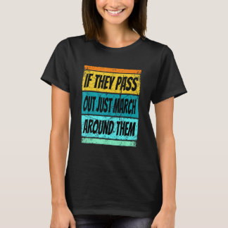 Retro Marching Band Shirt Pass Out Band Camp Men W