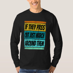 Retro Marching Band Shirt Pass Out Band Camp Men W