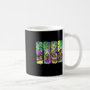 Retro Mardi Gras Fleur De Lis King Cake Louisiana Coffee Mug