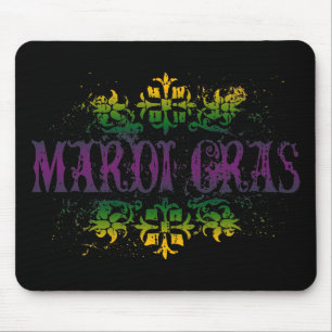 Retro Mardi Gras Mouse Mat