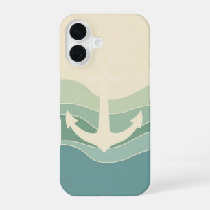 Retro Maritime Anchor iPhone 16 Case
