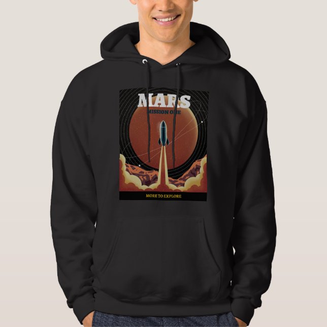 Retro Mars expedition   Hoodie (Front)