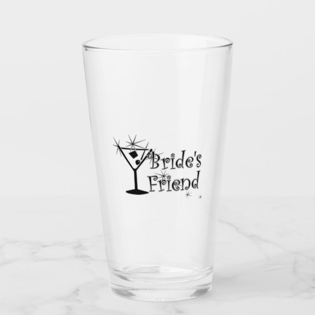 Retro Martini - Bride’s Friend Glass (Front)