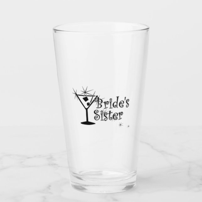 Retro Martini - Bride’s Sister Glass (Front)