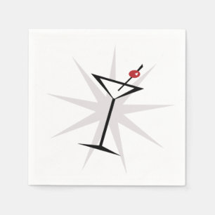 Retro Martini Napkin