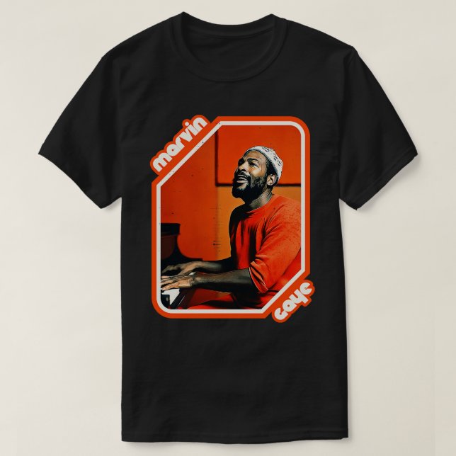 Retro Marvin Gaye Tribute T-Shirt (Design Front)