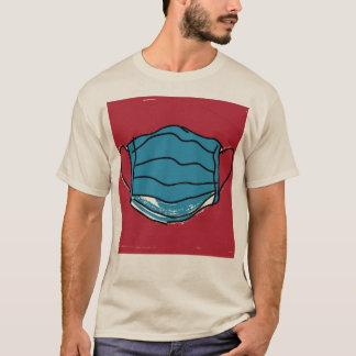 Retro Mask Up Stay Cool Design T-Shirt