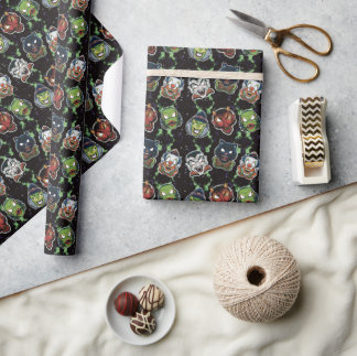Retro Masks- Poison Wrapping Paper