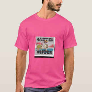 Retro Master Baiter With Fishing Skeleton T-Shirt