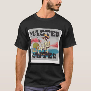 retro Master Baiter with fishing skeleton T-Shirt
