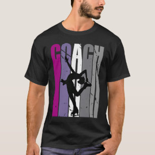 Retro Master Ice Skating Instructor Feminine Coach T-Shirt