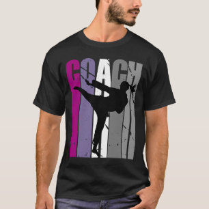 Retro Master Karate Instructor Feminine Coach Coac T-Shirt
