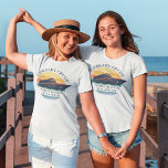 Retro Matching Family Cruise Trip Personalised T-Shirt<br><div class="desc">Matching retro cruise ship retro design personalised for the whole family on a well deserved vacation. Would look great in the family photos and makes a great keepsake. Simply add your family name,  the departure port and destination or add the year of the cruise by clicking the "Personalise" button.</div>