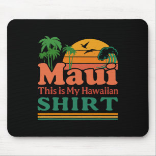 Retro Maui Hawaii Surf Beach Surfing 70s This Is M Mouse Mat