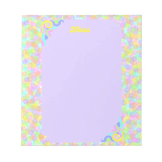 retro maximalist colourful notepad