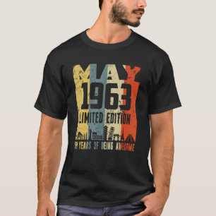 Retro May 1963  59th Birthday T-Shirt