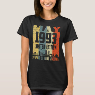 Retro May 1993 29th Birthday T-Shirt