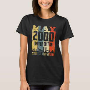 Retro May 2000 22nd Birthday T-Shirt