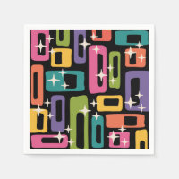 Retro MCM Abstract Atomic Age Pattern