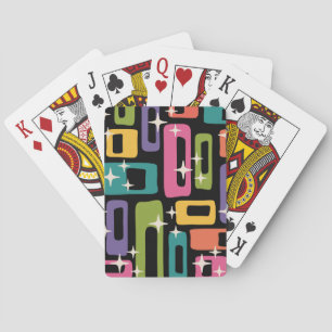 Retro MCM Abstract Atomic Age Pattern Playing Cards
