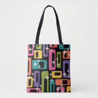 Retro MCM Abstract Atomic Age Pattern
