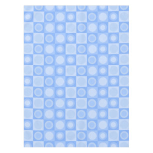 Retro MCM Geometric Pattern Baby Blue Tablecloth