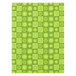 Retro MCM Geometric Pattern Chartreuse Tablecloth