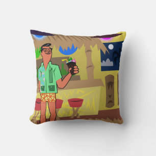 Retro MCM Tiki  Cushion