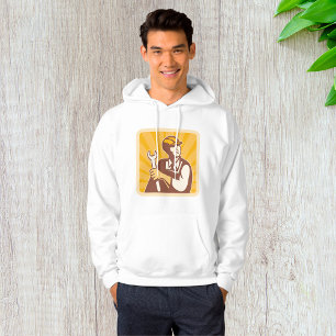 Retro Mechanic With Spanner Hoodie