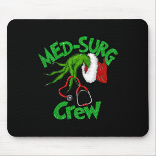 Retro Med-surg Crew Nurse Stethoscope Christmas Xm Mouse Mat