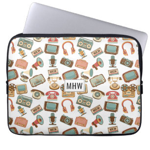 Retro Media custom monogram laptop sleeves