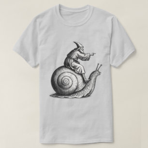 Retro Mediaeval Snail Rider , Vintage 90s Renaissa T-Shirt