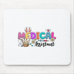 Retro Medical Istant Squad Bunny Nurses Easter Cut Mouse Mat