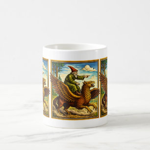 Retro Medieval Snail Rider Fantasy Tee Postcard Coffee Mug