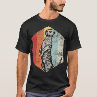 Retro Meerkat  2  T-Shirt