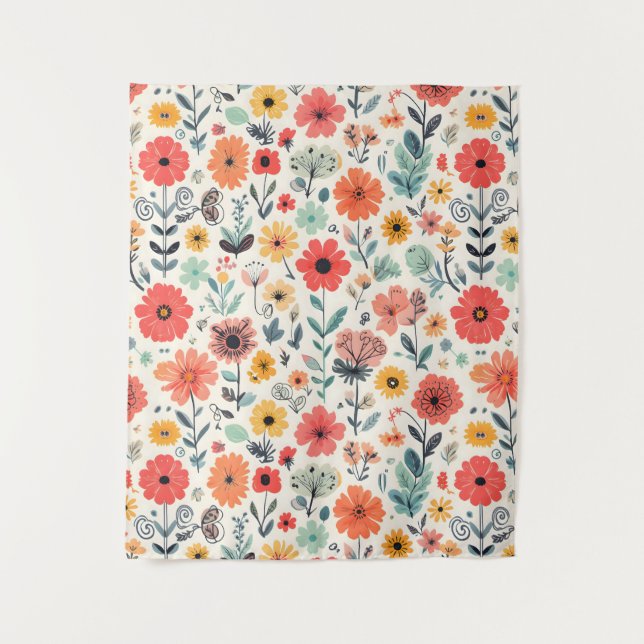 Retro Meets Modern Tapestry (Front)