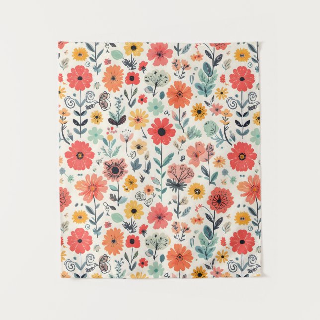 Retro Meets Modern Tapestry (Front)