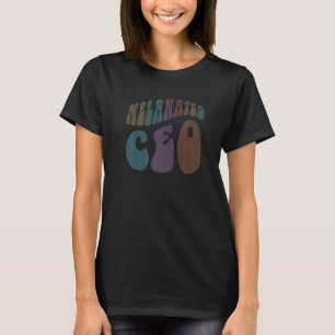 Retro MELANATED CEO Black Business Owner Millionai T-Shirt