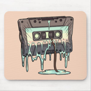 Retro Melting Cassette Tape Vaporwave Mouse Mat