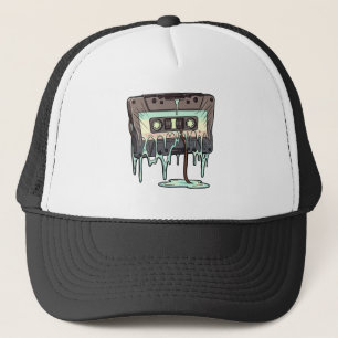 Retro Melting Cassette Tape Vaporwave Trucker Hat