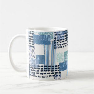 Retro Memphis Doodle Seamless Pattern Coffee Mug
